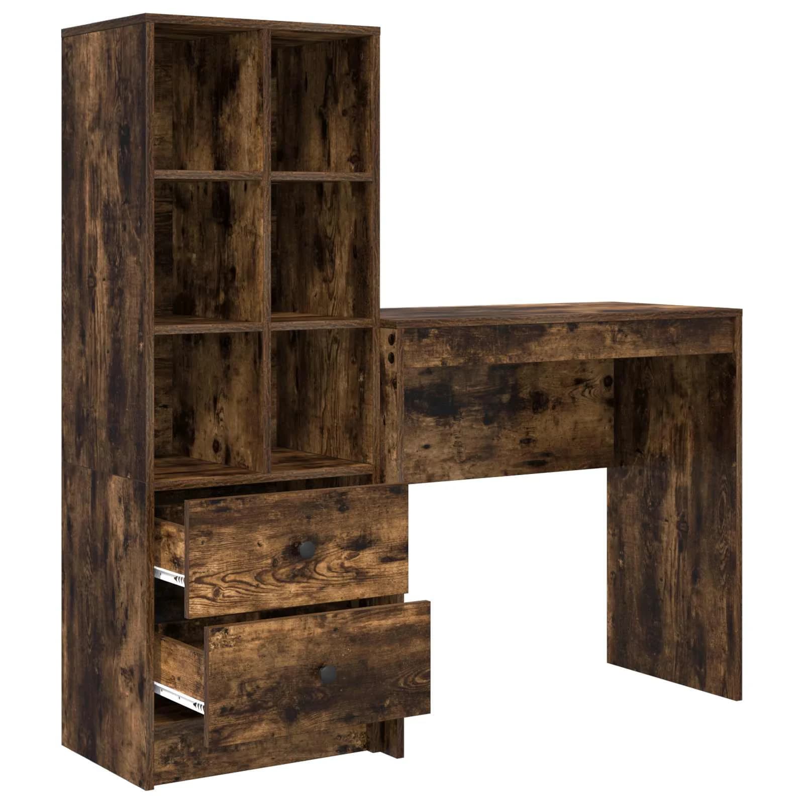Miza Dimljeni oreh 125,5 x 40 x 127 cm 2 kos - slika 7