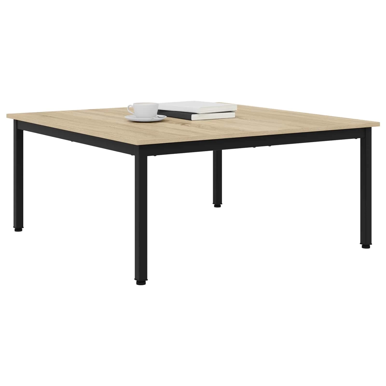Klubska miza Sonoma 100 x 100 x 45 cm Inženirski les - slika 3
