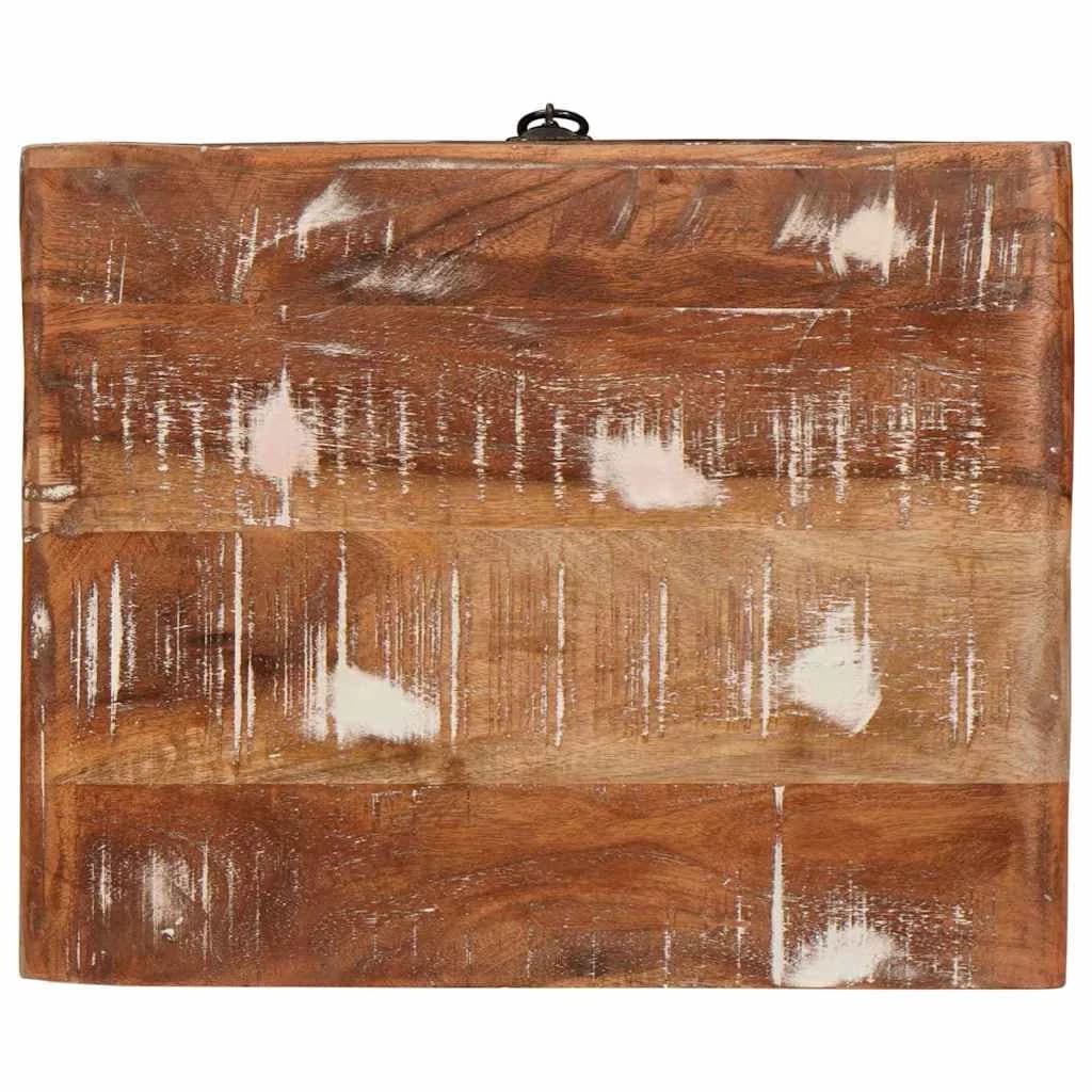 Stranska miza Rjava 40 x 32 x 46 cm Trdna obnovljena les - slika 8