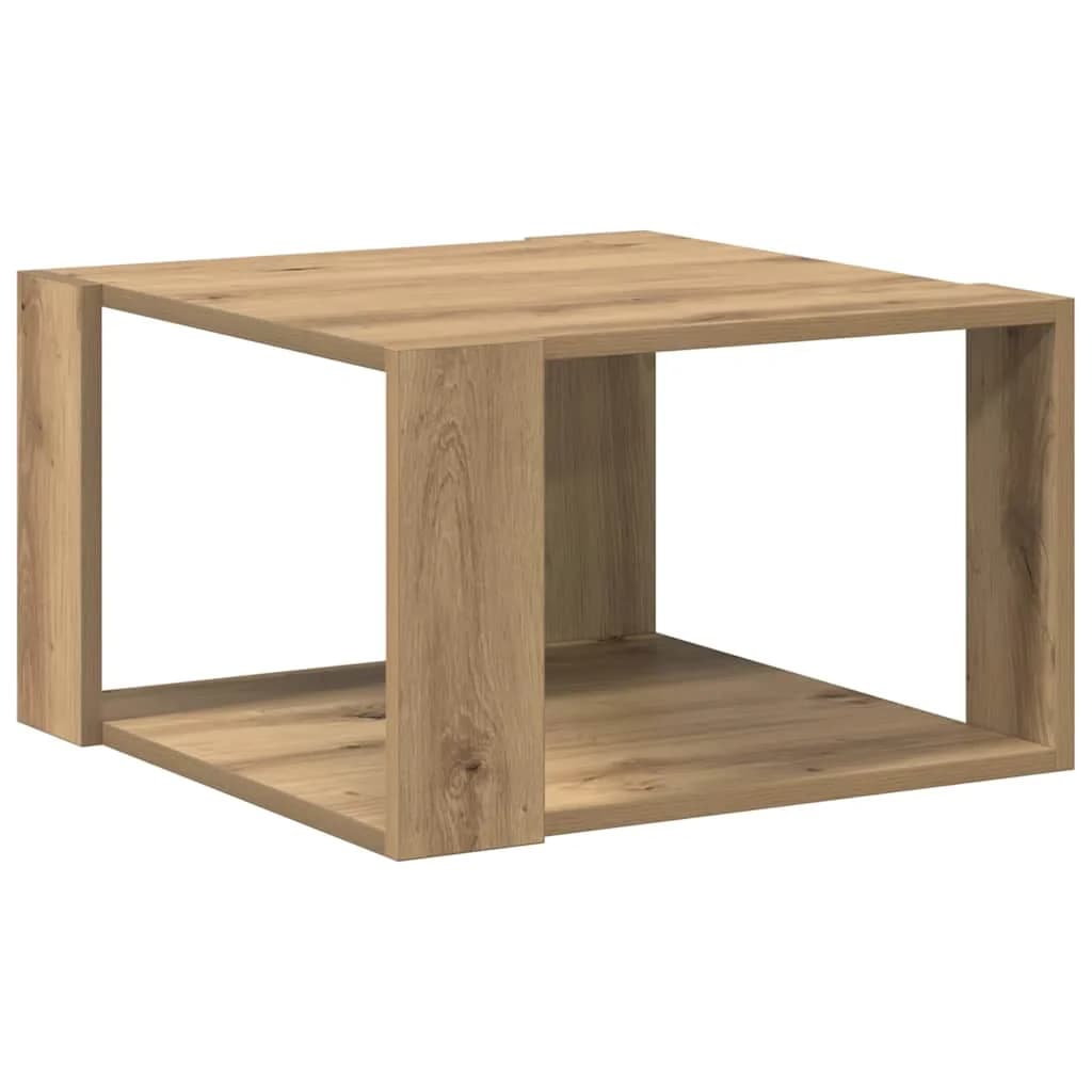 Klubska miza Umetni hrast 51,5 x 51,5 x 30 cm Inženirski les - slika 2
