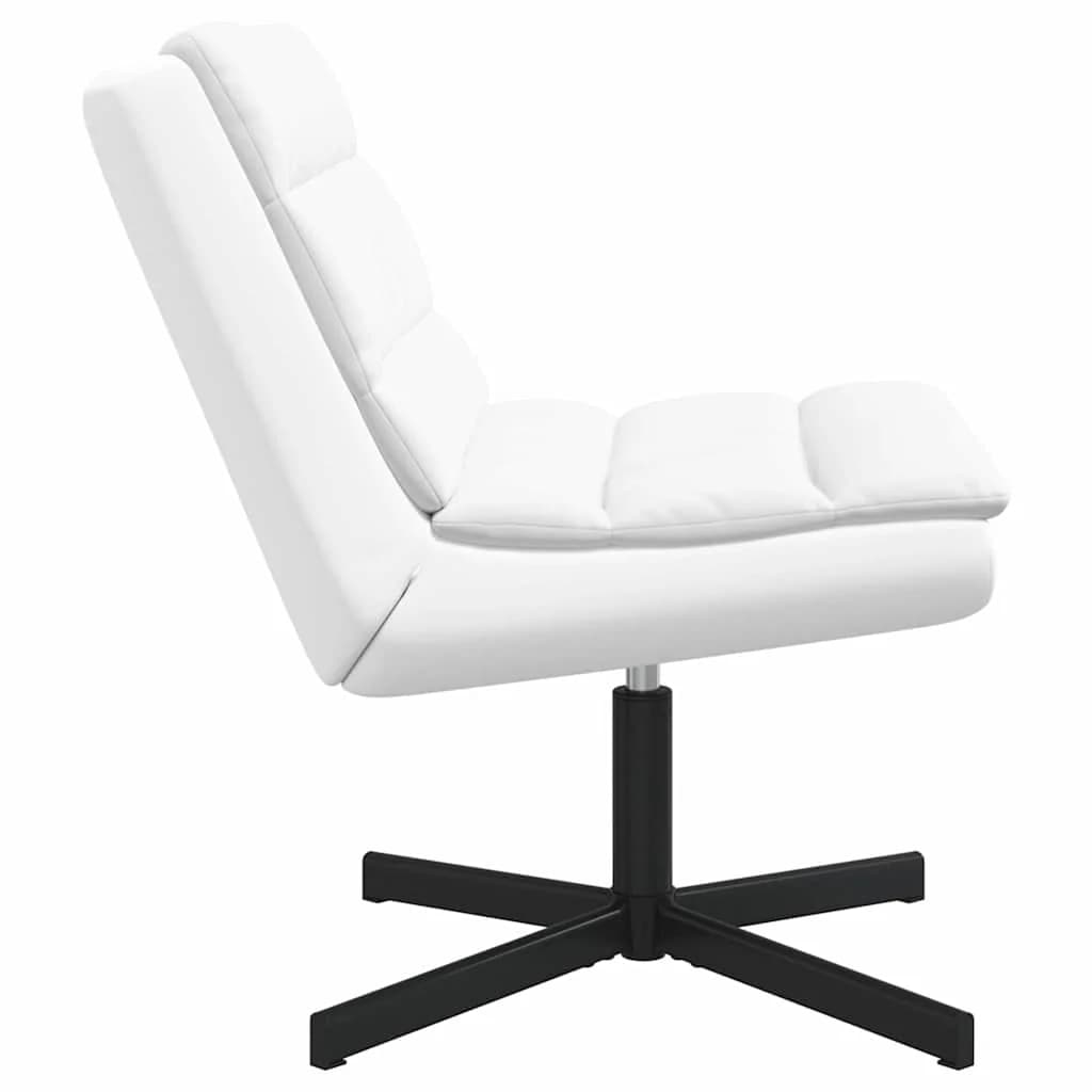 Vrtljiv stol Bela 63 x 75 x 76 cm Umetno usnje - slika 5
