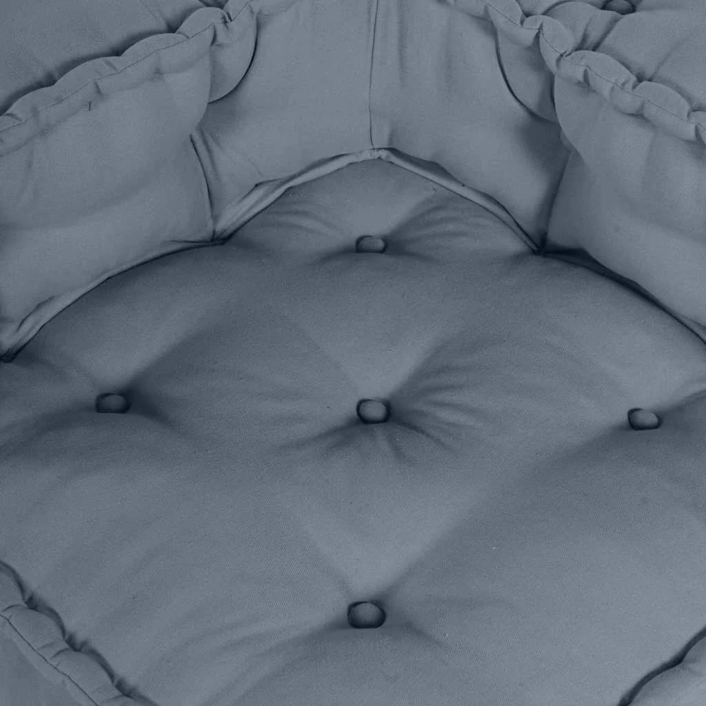 Modularna sedežna enota 3 kos Blago Siva 140 x 70 x 36 cm - slika 7