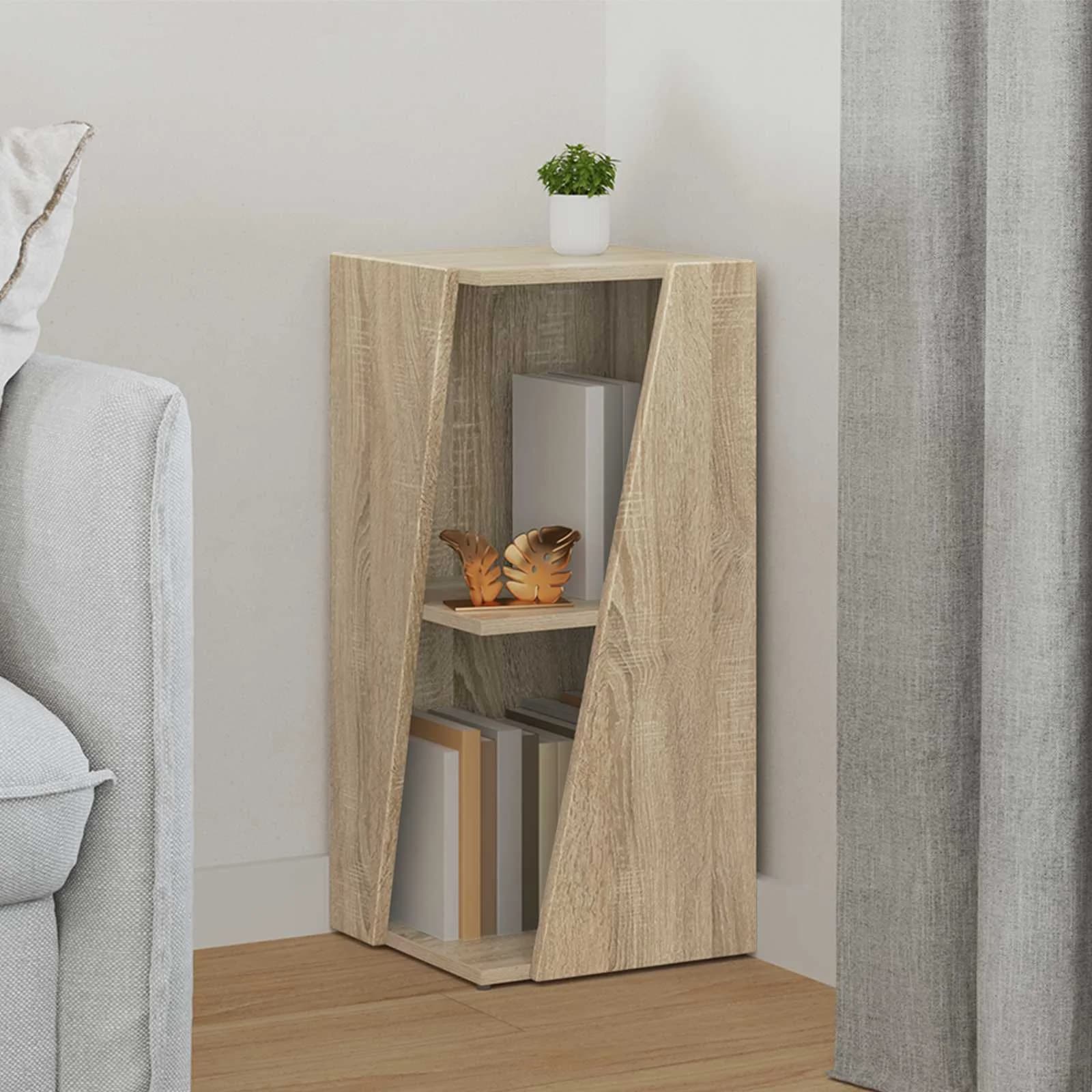 Stranski polic 33 x 32 x 70,5 cm Inženirski les Sonoma hrast