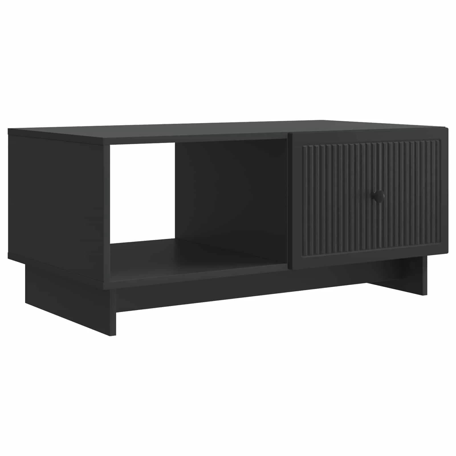 Klubska miza Črna 90 x 50 x 40 cm Inženirski les - slika 2