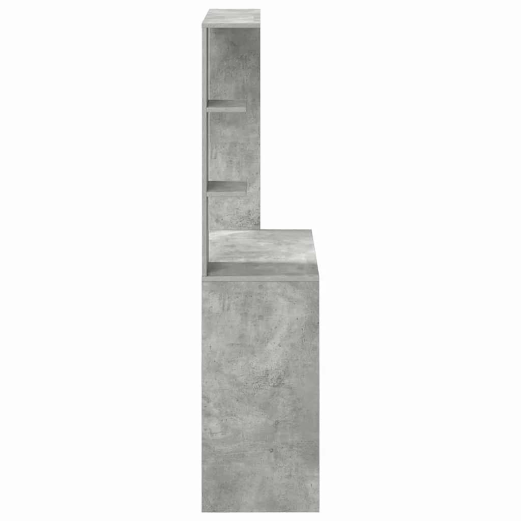 Miza Betonsko siva Inženirski les 78,5 x 37 x 154,5 cm - slika 6