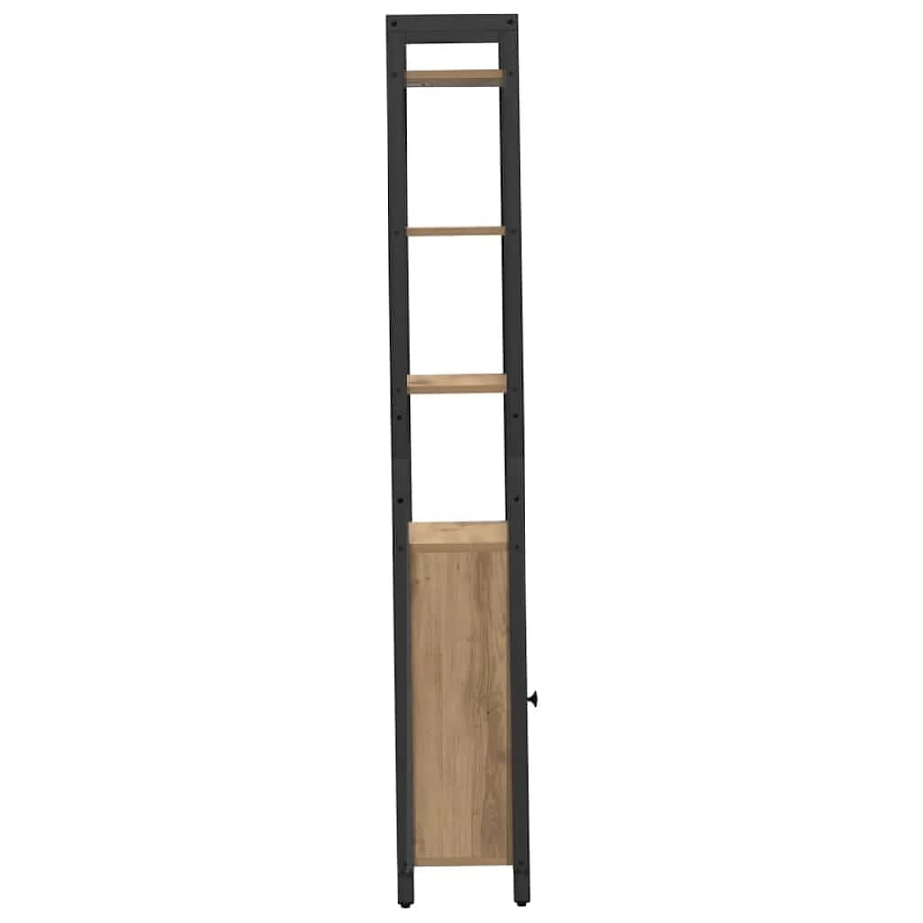Knjigovni omar 6 nivojev 40 x 24 x 161 cm Inženirski les - slika 7