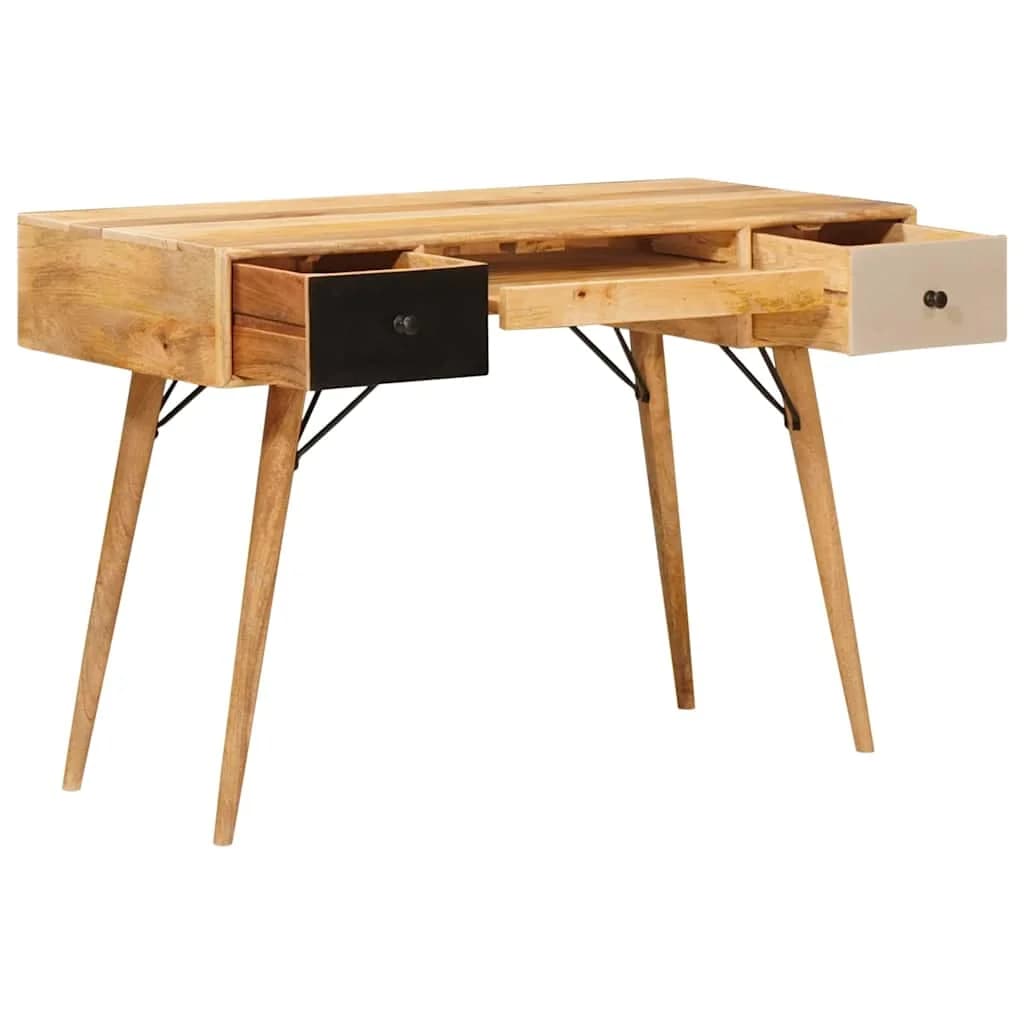 Pisalna miza Rjava 110 x 55 x 76 cm Masiven les manga - slika 3