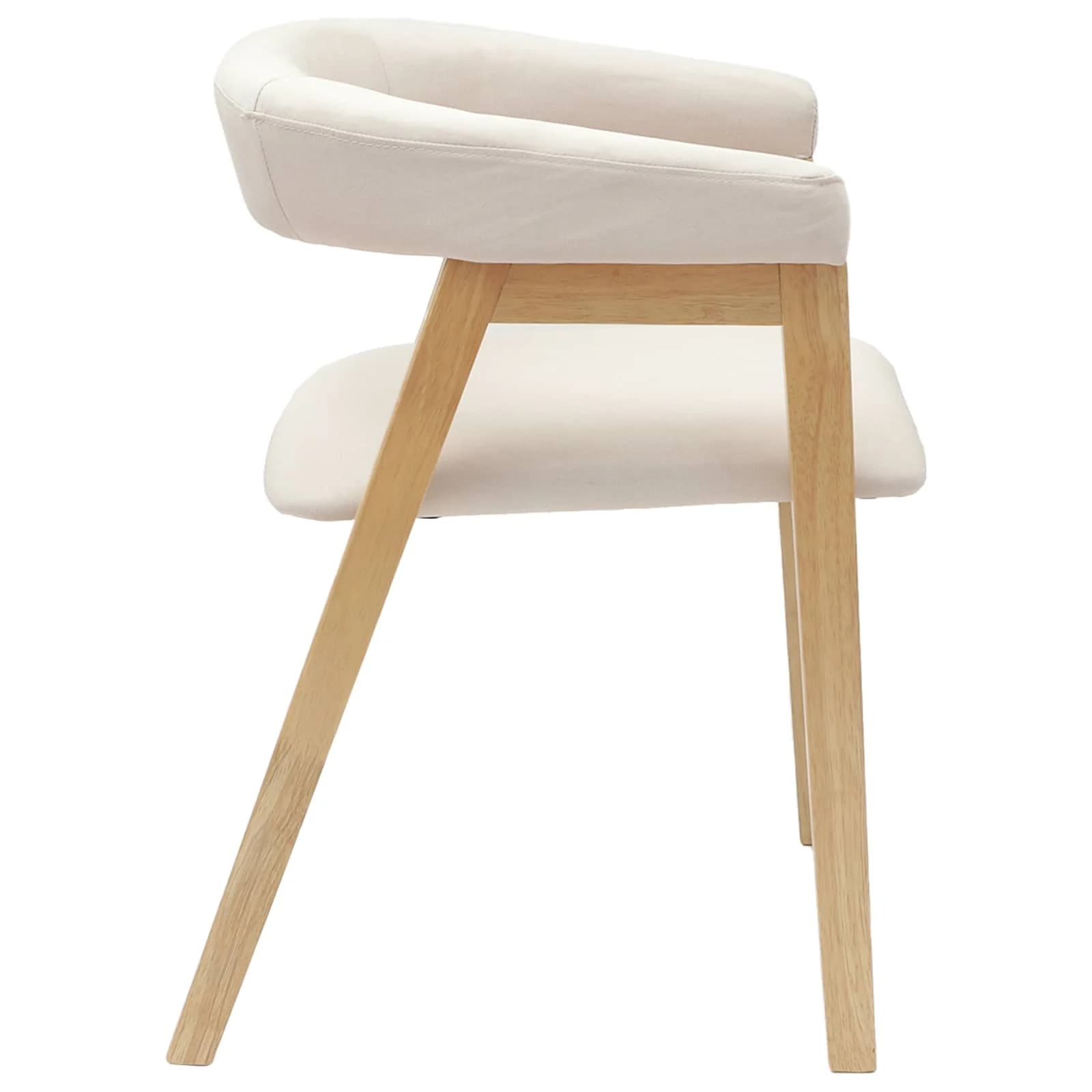 Jedilni stoli 2 kos Masivno gumovo les Naravna 54 x 57 x 73 cm - slika 6