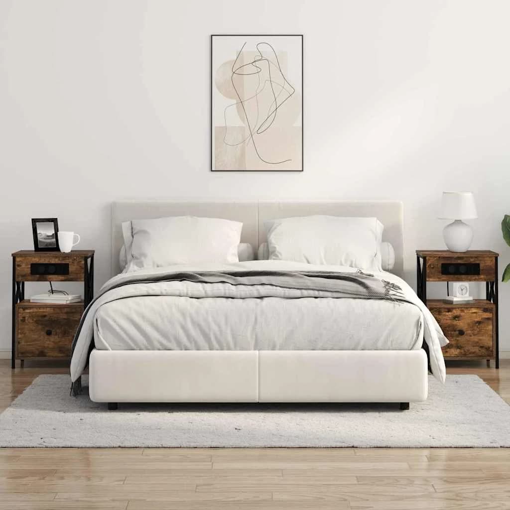 Nočna omarica Dimljeni oreh 40 x 31 x 60 cm Inženirski les - slika 4