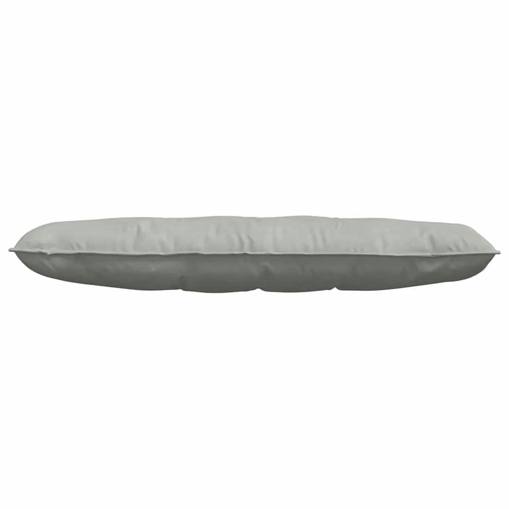 Poglavni vzglavnik Svetlo siva 140 x 50 cm Žametna tkanina - slika 5