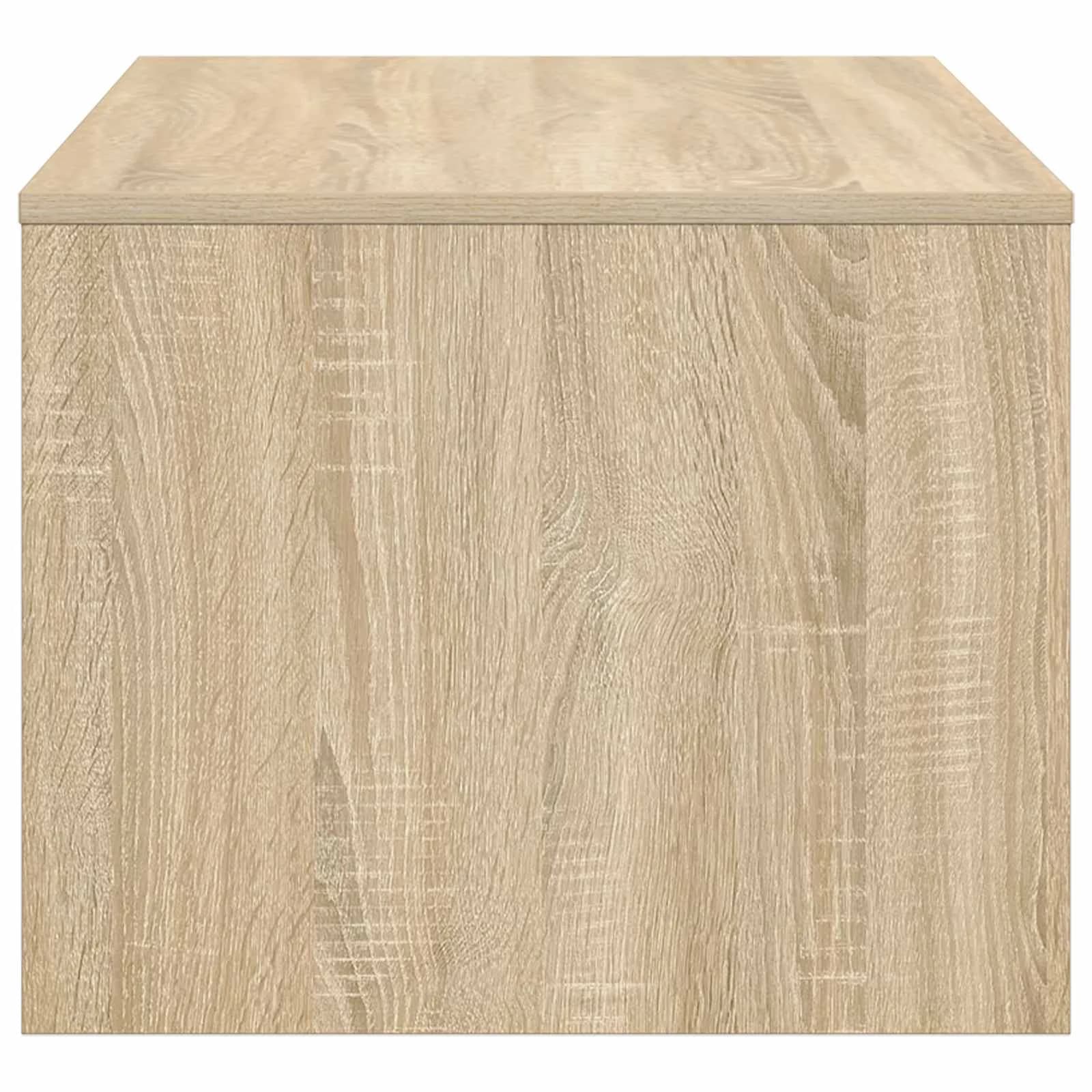Klubska miza Sonoma hrast 80 x 50 x 40 cm Inženirski les - slika 6