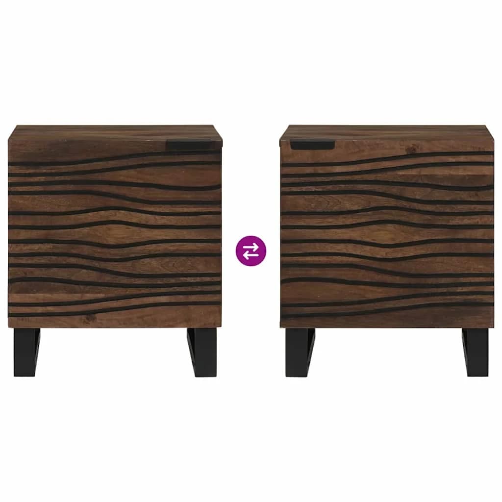Nočna omarica Oreh 40 x 33 x 46 cm Inženirski les - slika 9