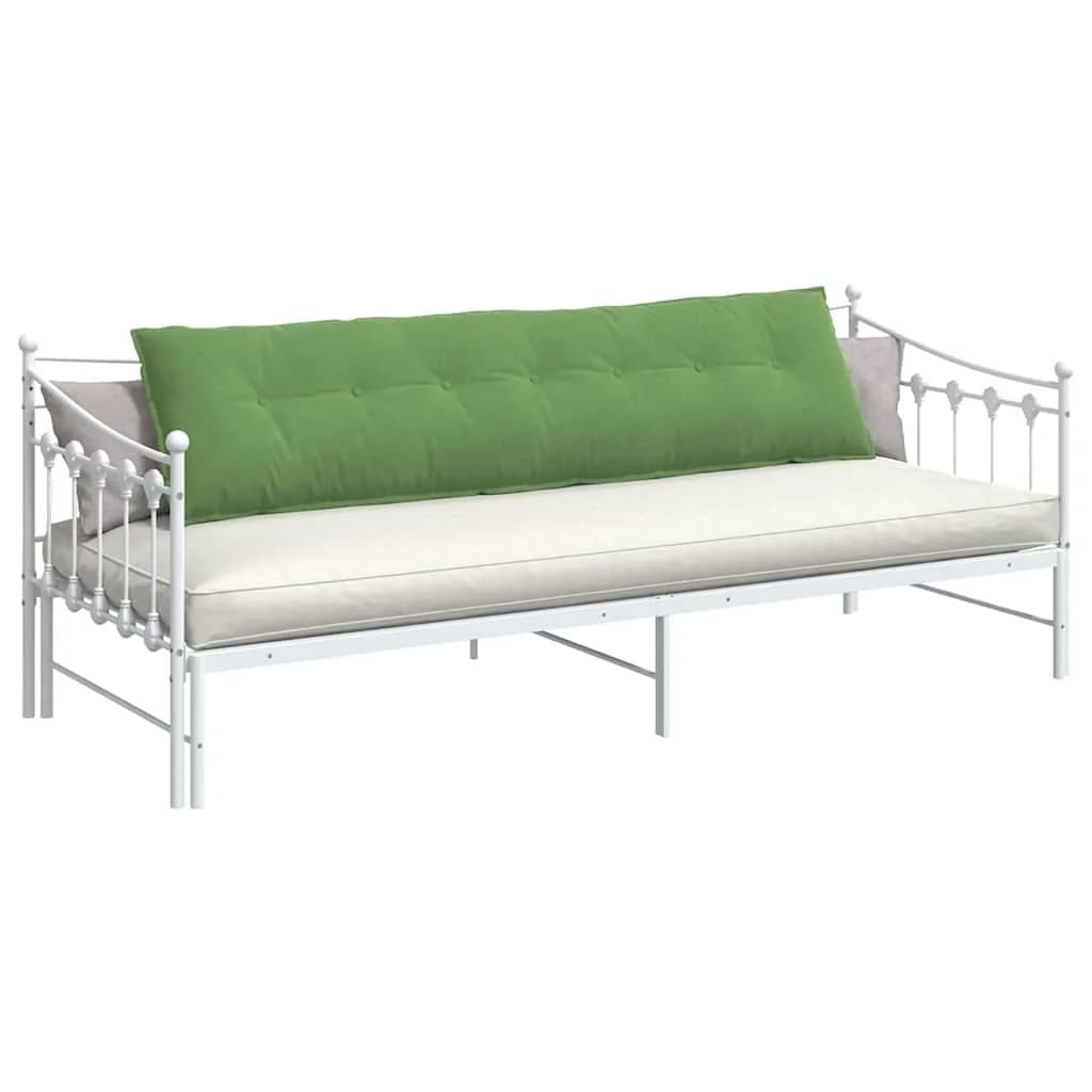 Poglavni vzglavnik Svetlo zelena 200 x 50 cm Žametna tkanina - slika 3
