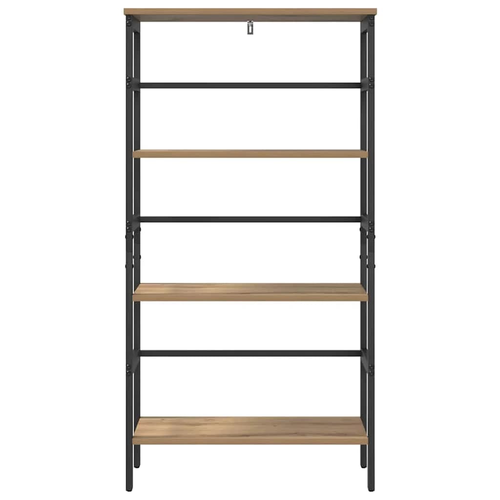Knjižna polica 3 nivojev 60 x 29,5 x 115 cm Inženirski les - slika 5