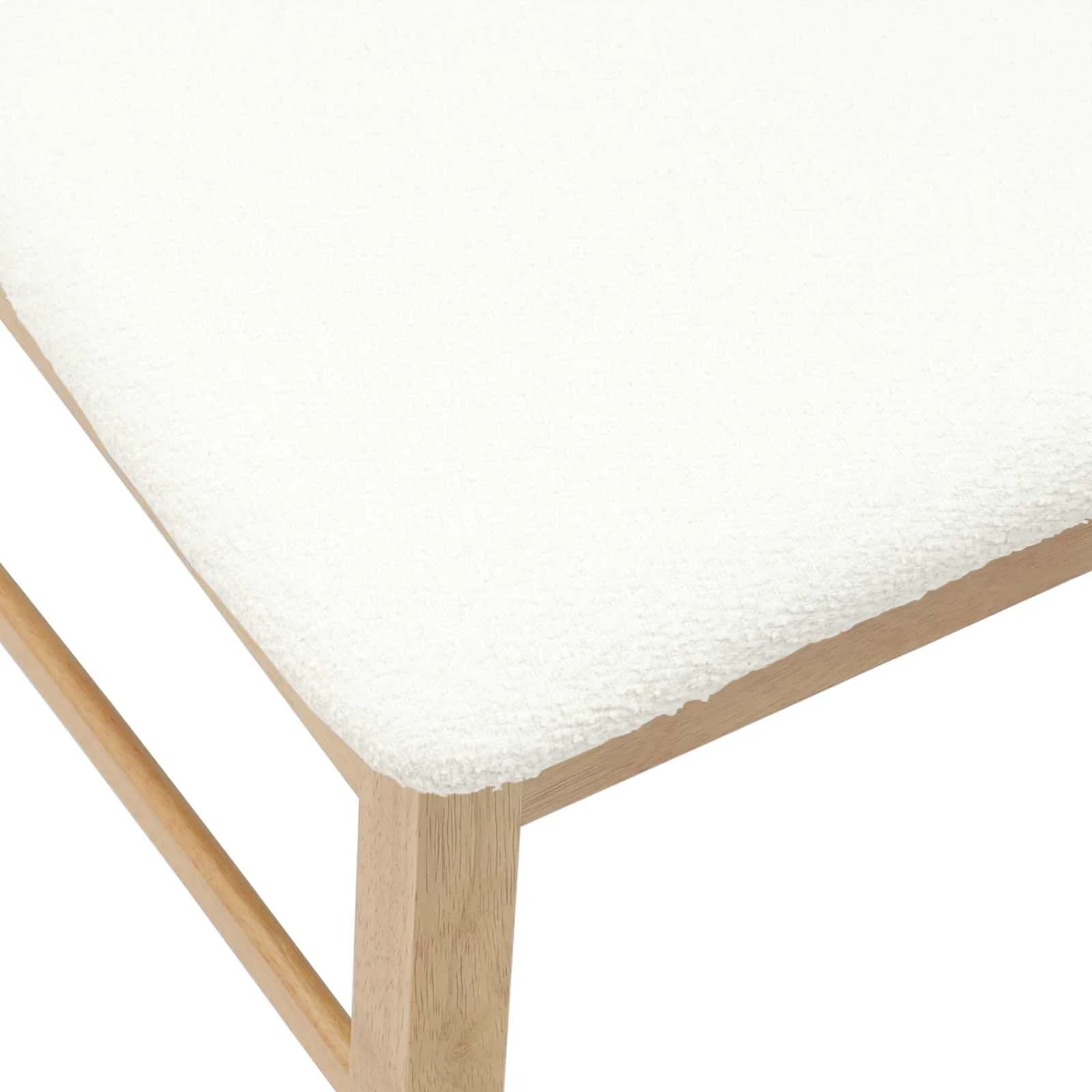 Jedilni stoli 2 kos Masivno gumovo les Naravna 43 x 54 x 89 cm - slika 9