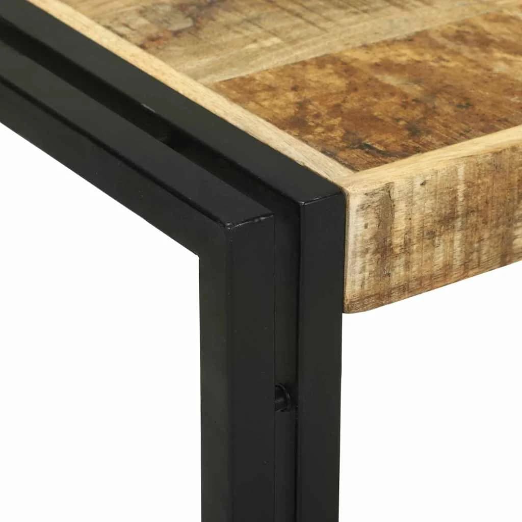 Klubska miza 2 kos Rjava 48 x 40 x 40 cm Masiven les manga - slika 7