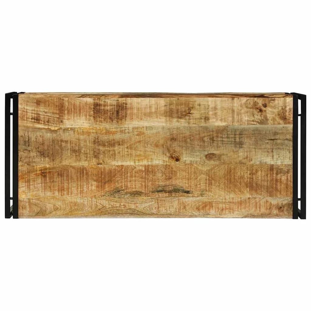 Klubska miza Rjava 120 x 50 x 38 cm Masiven les manga - slika 5