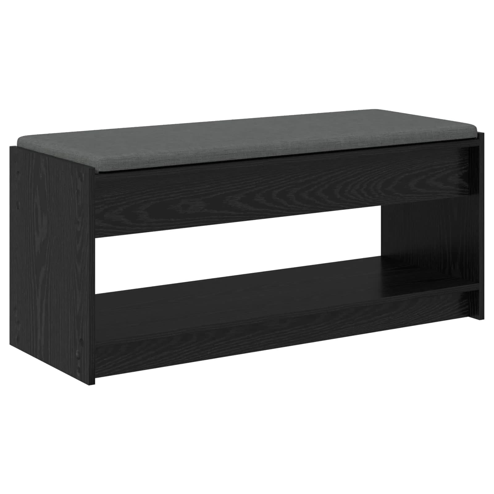 Haldna klop z blazino s polico Črni Hrast 103 x 38 x 45 cm - slika 7