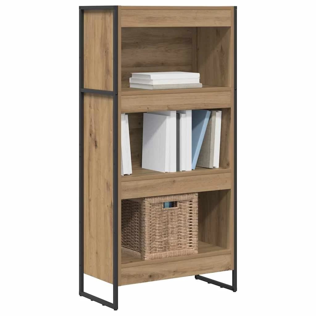 Knjigovni omar 60 x 30 x 121 cm Inženirski les Oreh - slika 3