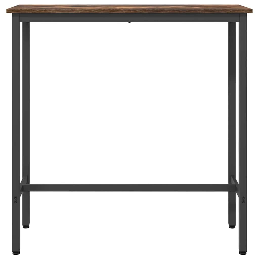 miza Dimljeni oreh 100 x 40 x 100,5 cm Inženirski les in jeklo - slika 5