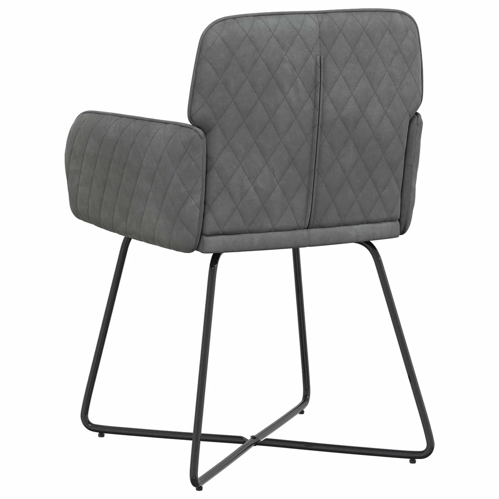 Jedilni stoli 2 kos Žamet Temno siva 59 x 56,5 x 86 cm - slika 5
