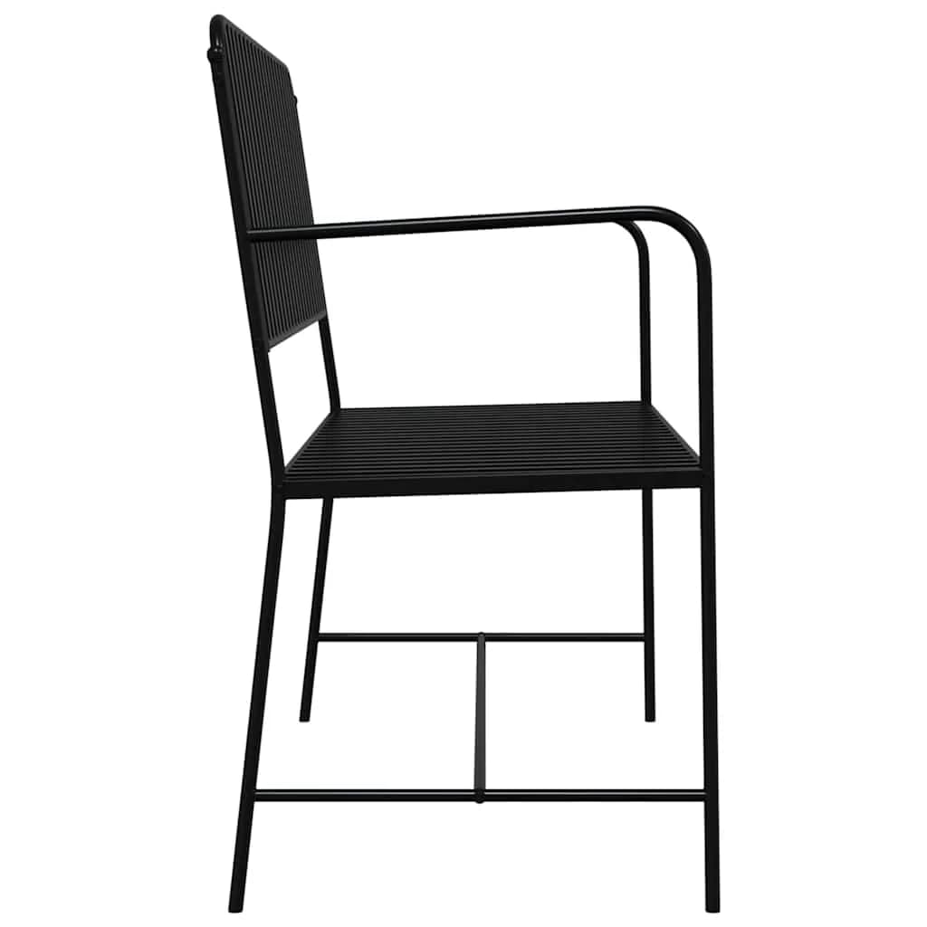 Vrtna klop Črna 103,5 x 51,5 x 90 cm Jeklo - slika 5
