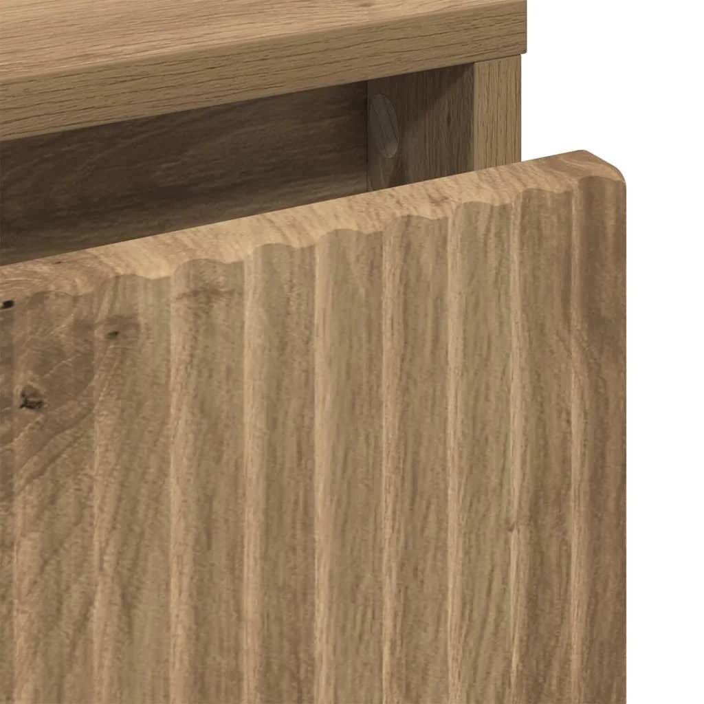Nočna omarica artisan hrast 63.5 x 36 x 61 cm Inženirski les - slika 11