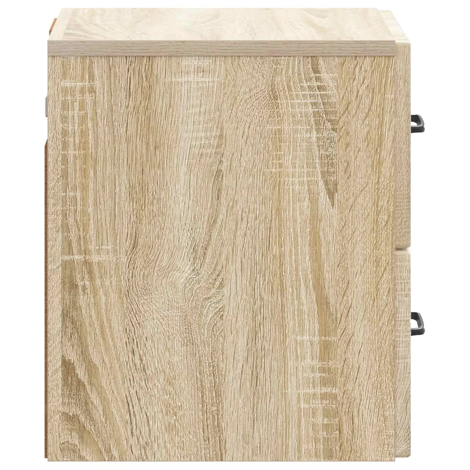 Stenski nočni omarici s predalom Sonoma hrast 34,5 x 33 x 40 cm - slika 6