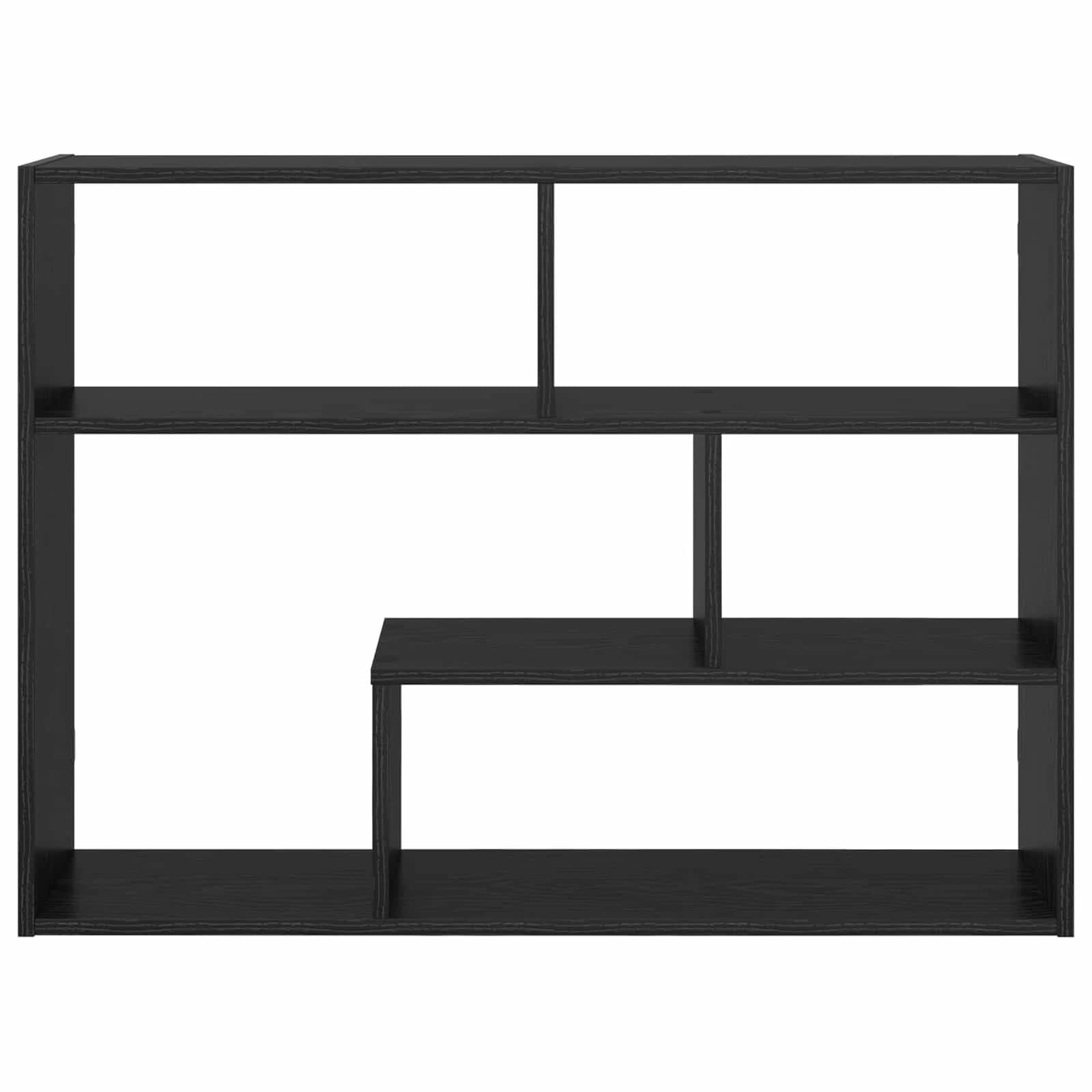 Stenska polica Montaža za steno Črni hrast 95 x 20 x 69,5 cm - slika 4