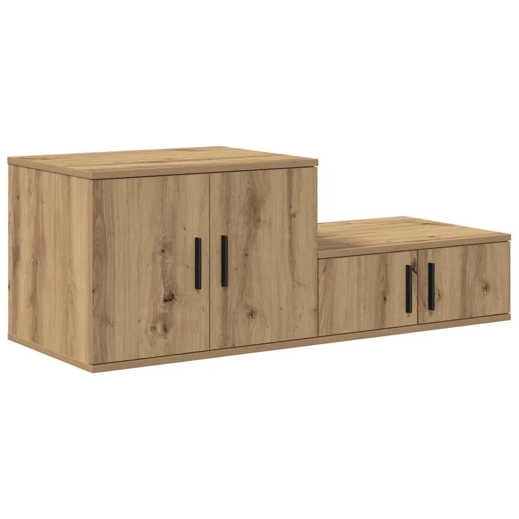 Omarica za shranjevanje 2 kos Umetni hrast 103 x 41 x 40 cm - slika 5