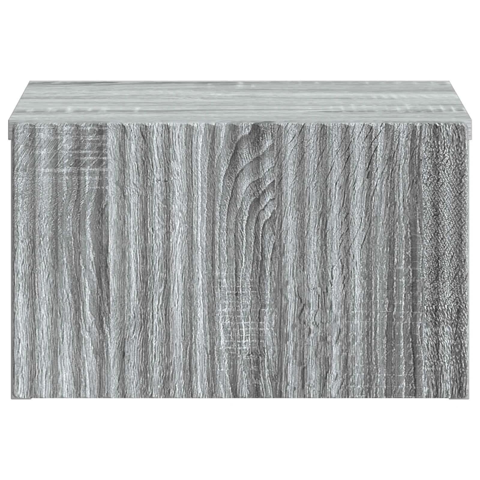 Stenski nočni omarici s predalom Siva Sonoma 33 x 34,5 x 20 cm - slika 5