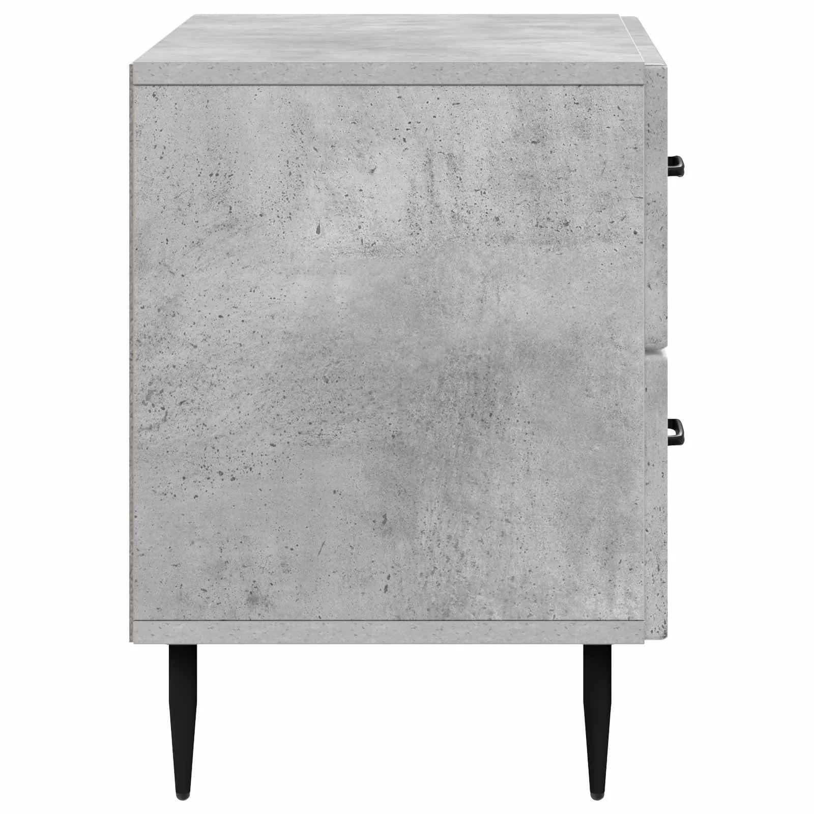 Nočna omarica Betonsko siva 62 x 34,5 x 47,5 cm Inženirski les - slika 6
