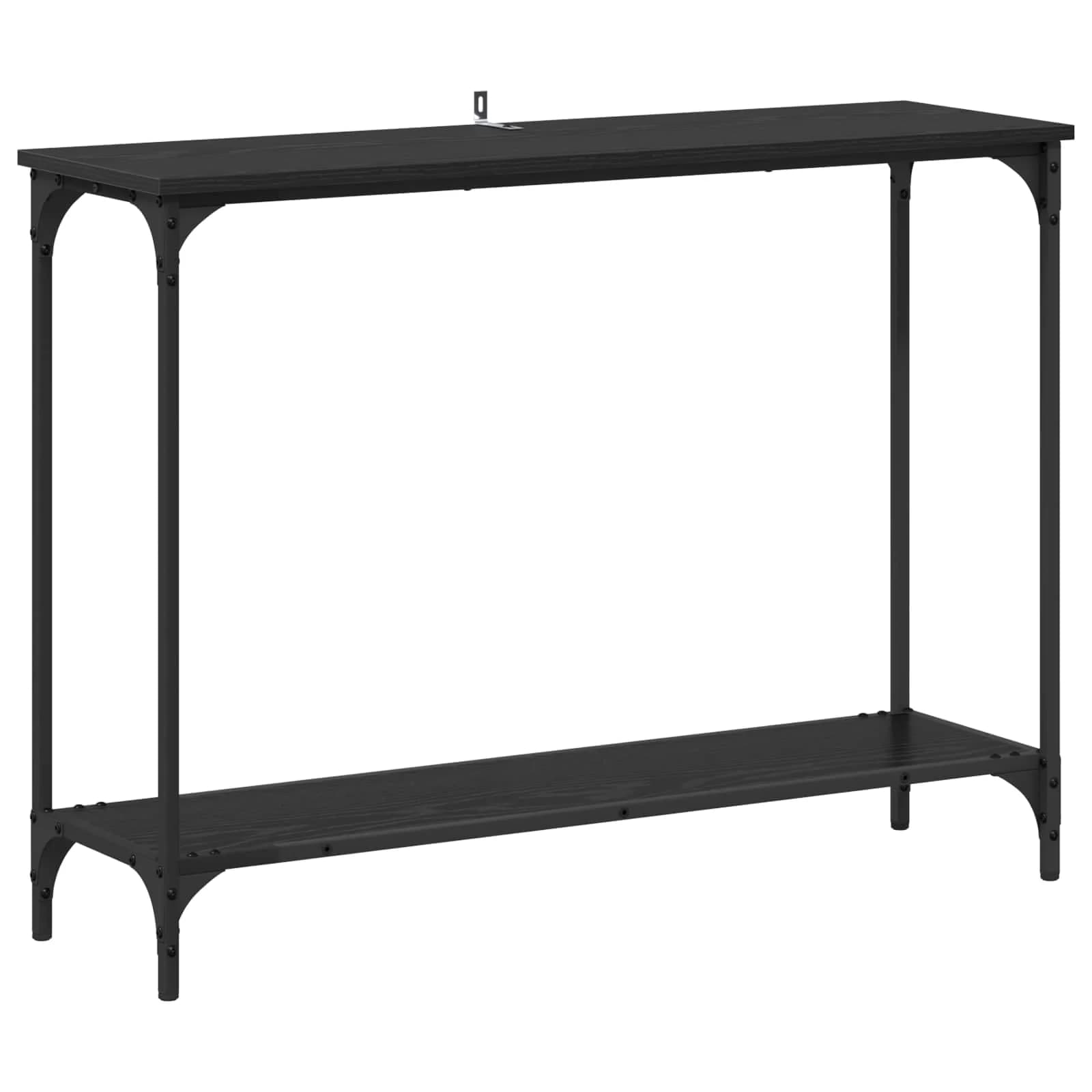 Konzolna miza Črni hrast 101 x 30.5 x 75 cm Inženirski les - slika 2