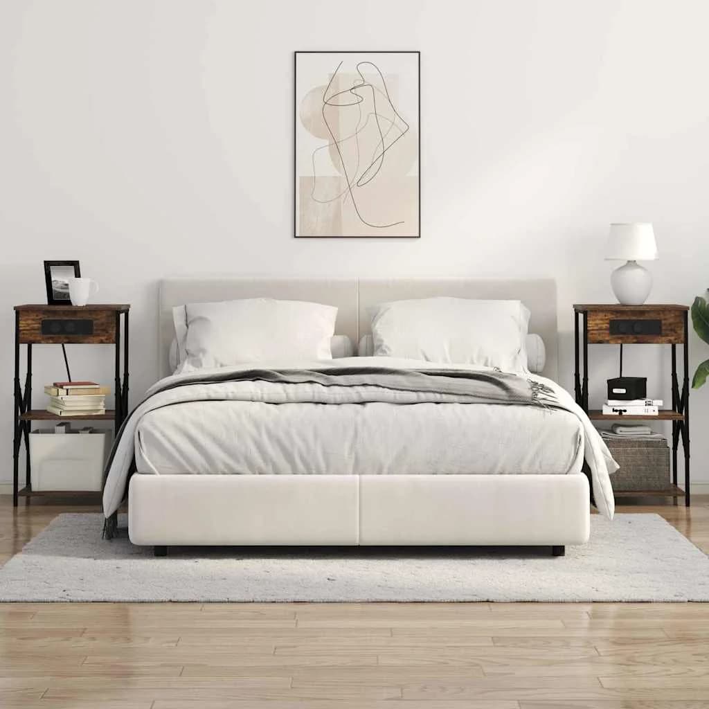 Nočna omarica Dimljeni oreh 41 x 31 x 76 cm Inženirski les - slika 4