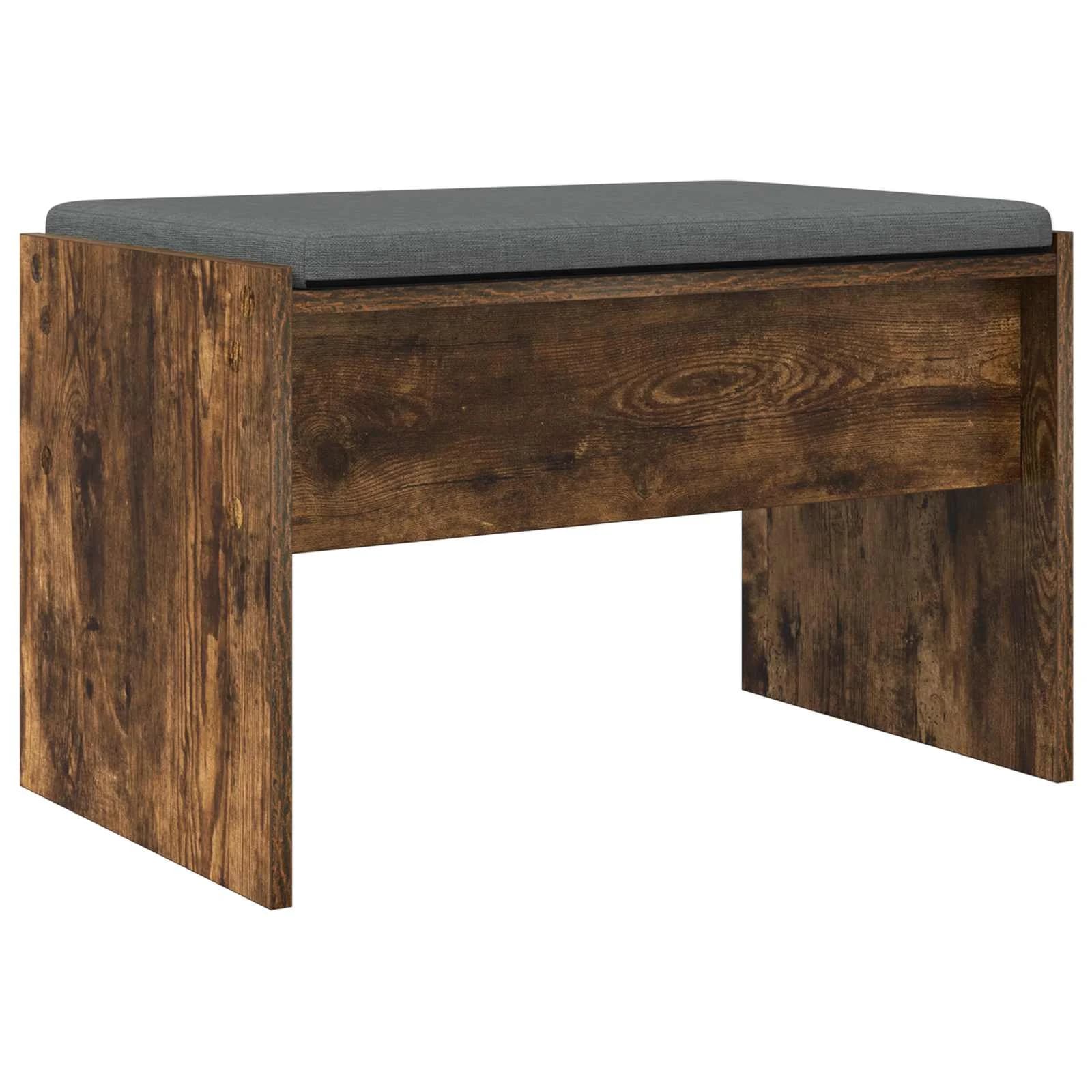 Haldna klop z blazino Dimljeni oreh 63 x 38 x 40 cm - slika 7