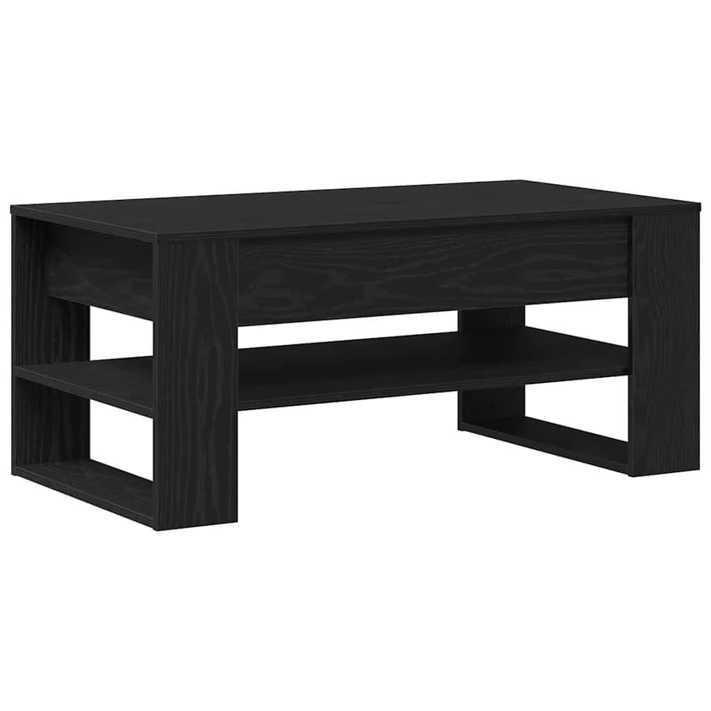 Klubska miza Črna Orehovina 102 x 55 x 45 cm Inženirski les - slika 2