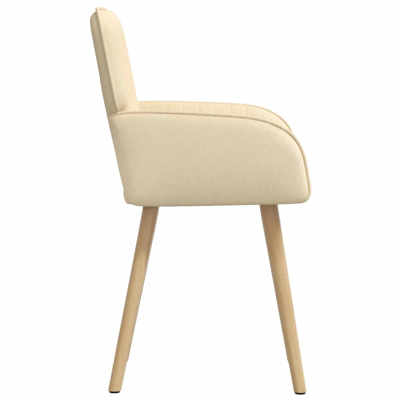 Jedilni stoli 2 kos Blago Krem 56,5 x 50 x 87,5 cm - slika 4
