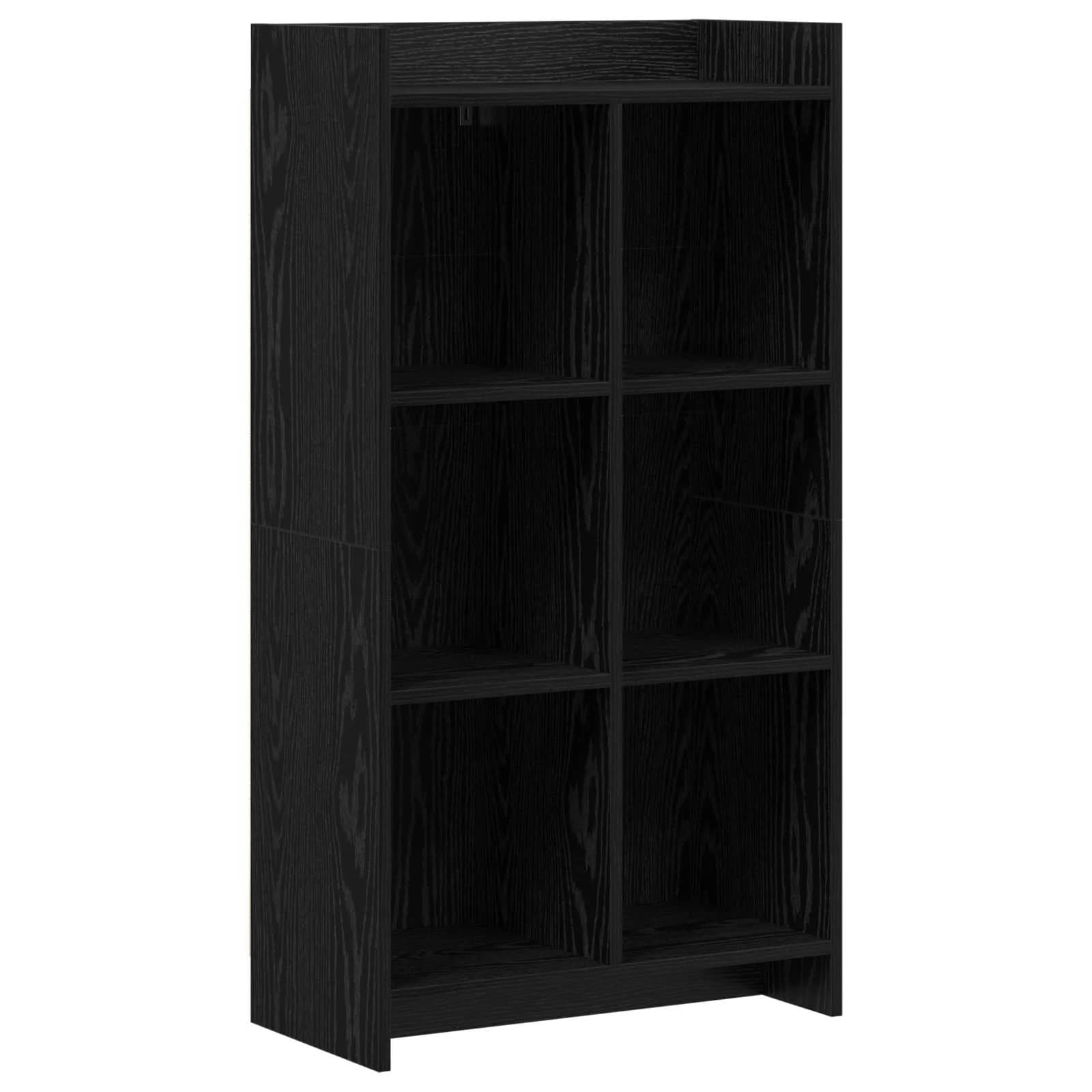 Knjižna omara Črni hrast 59 x 30 x 111 cm Inženirski les - slika 2