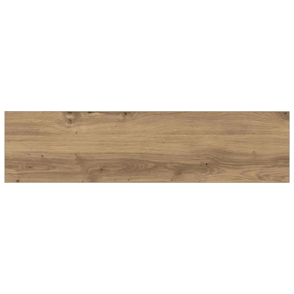 Polica za knjige 3 nivojev 4 kos 80 x 20 x 1,5 cm Rjava - slika 8