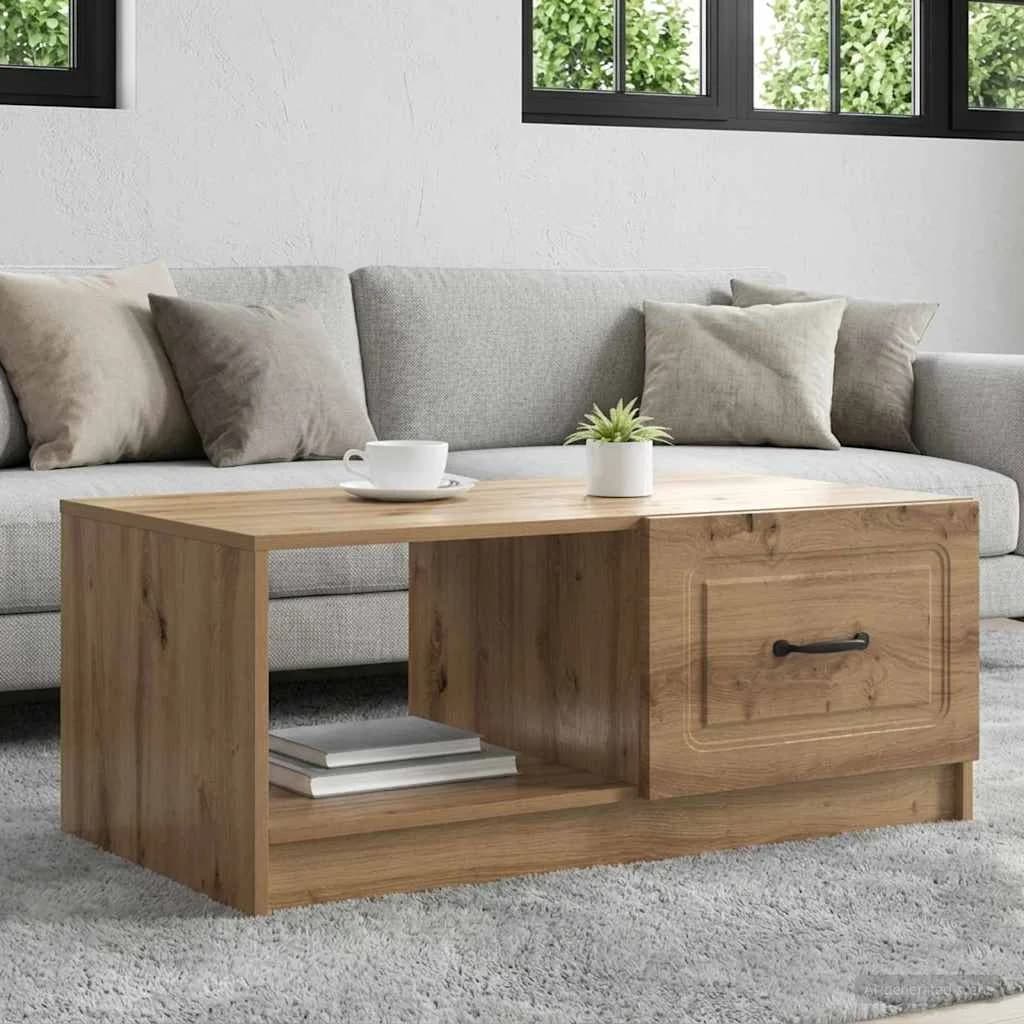 Klubska miza Artisan hrast 90 x 50 x 37 cm Inženirski les