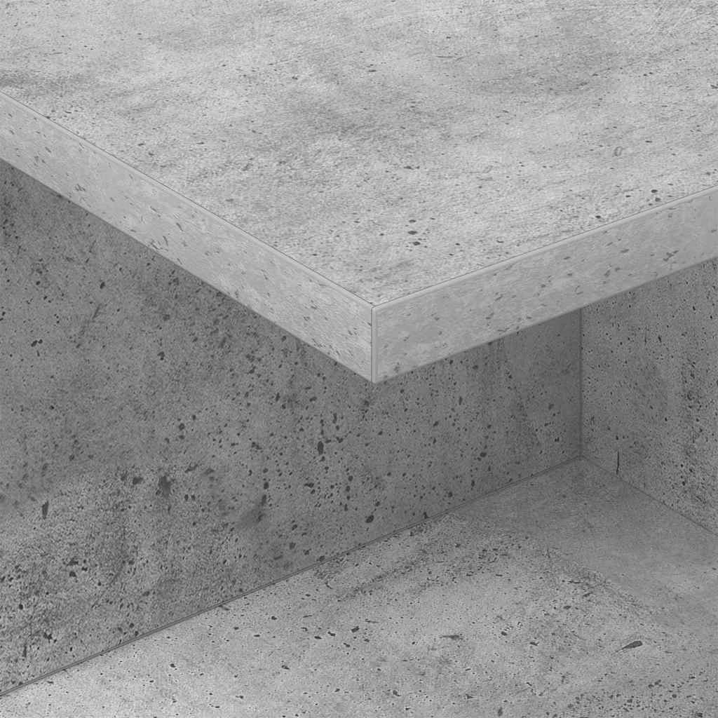 Nočna omarica Betonsko siva 40 x 30 x 25 cm Inženirski les - slika 8