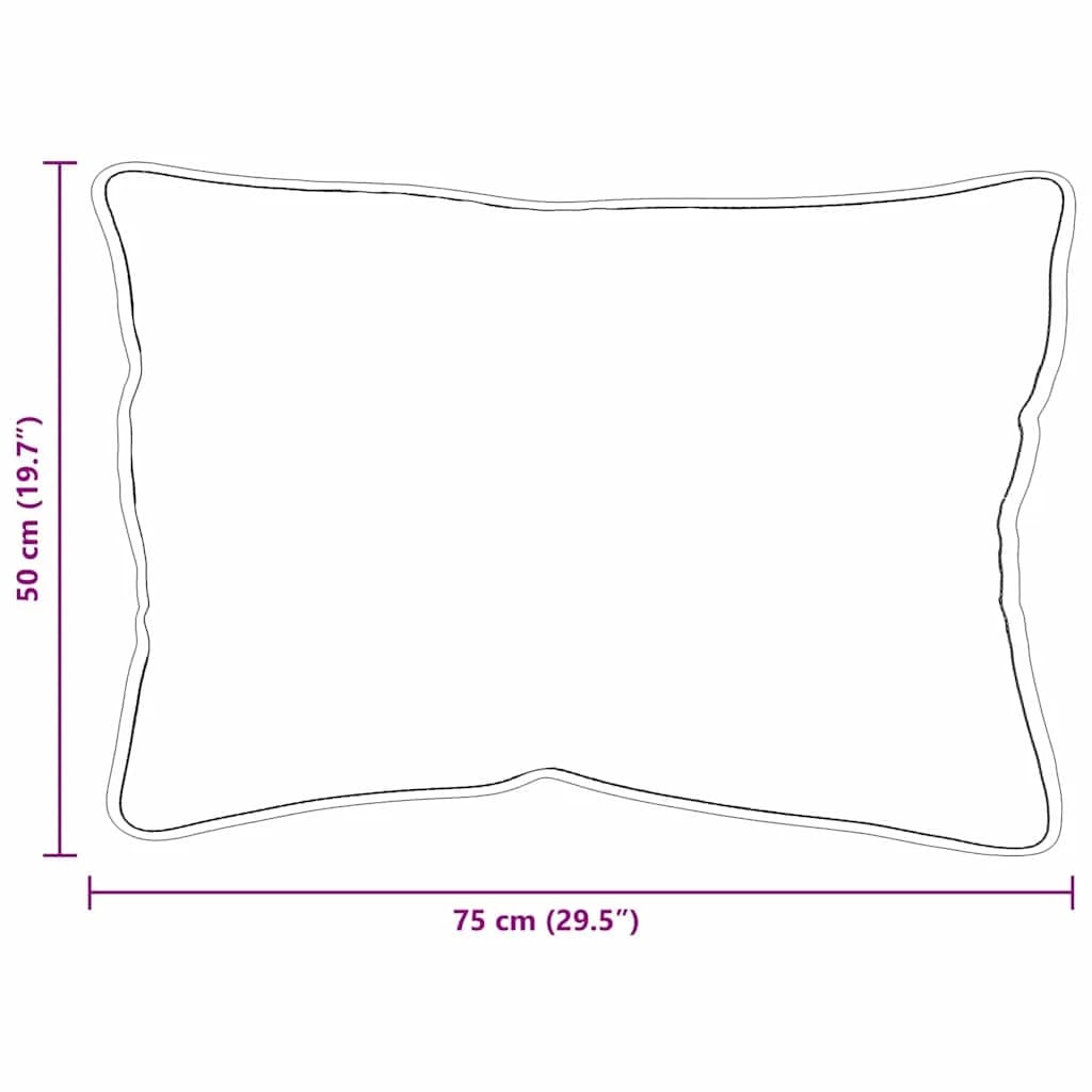 Vzglavnik 2 kos 61 x 41 x 20 cm Poliester Bela - slika 10