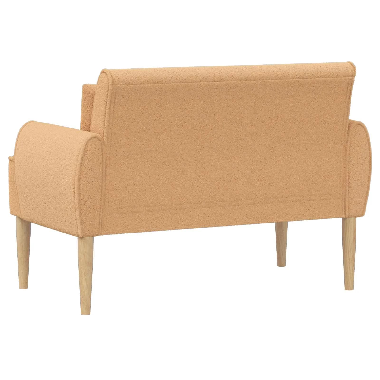 Dvojnica s gumbi Bež 117 x 67 x 77 cm Bouclé - slika 5