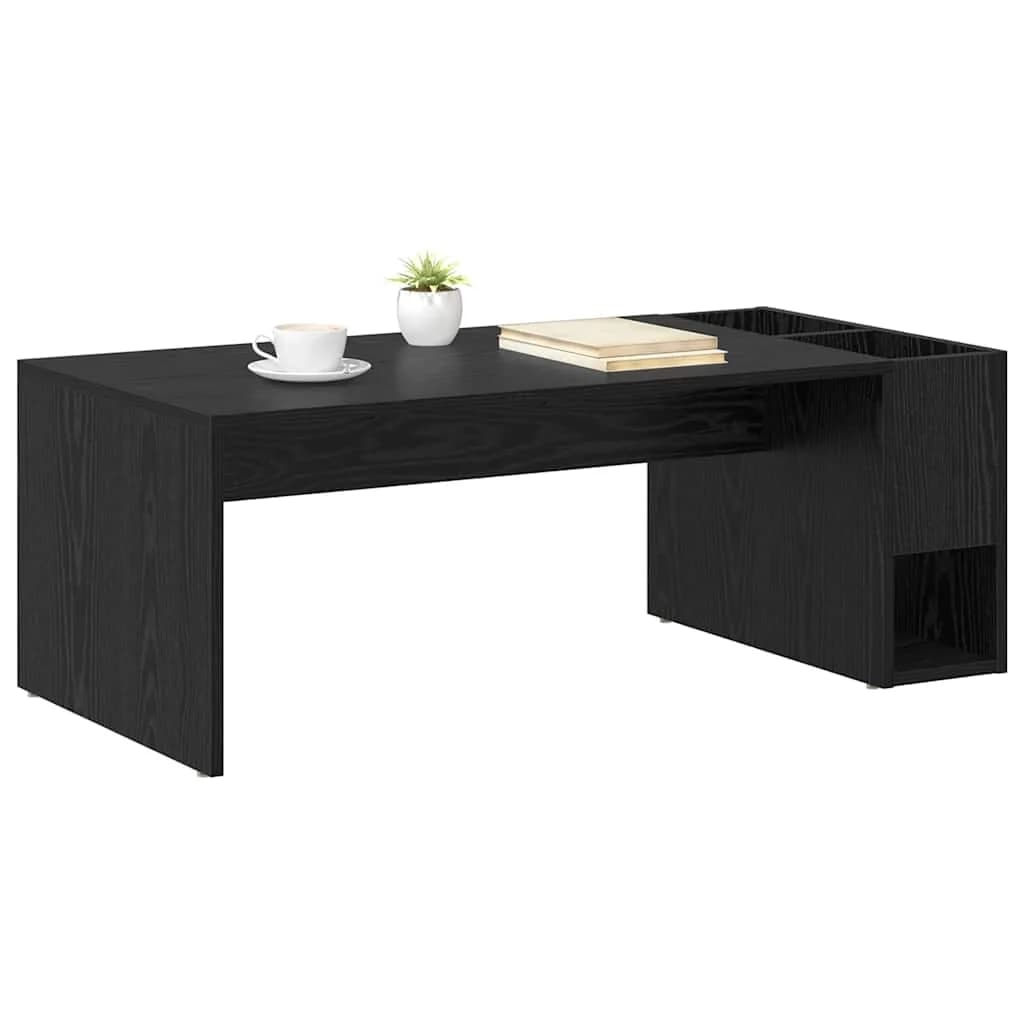 Klubska miza Črna Orehovina 101,5 x 50 x 37 cm Inženirski les - slika 3