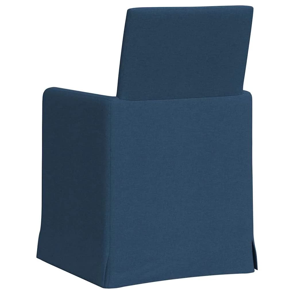 Jedilni stoli 2 kos blago Modra 57 x 67 x 95 cm - slika 6