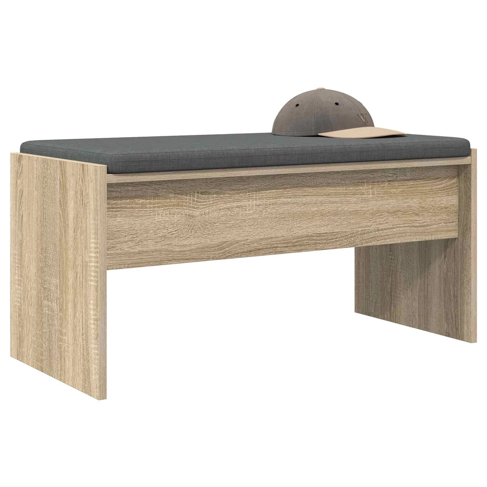 Haldna klop z blazino Sonoma hrast 83 x 38 x 40 cm - slika 3