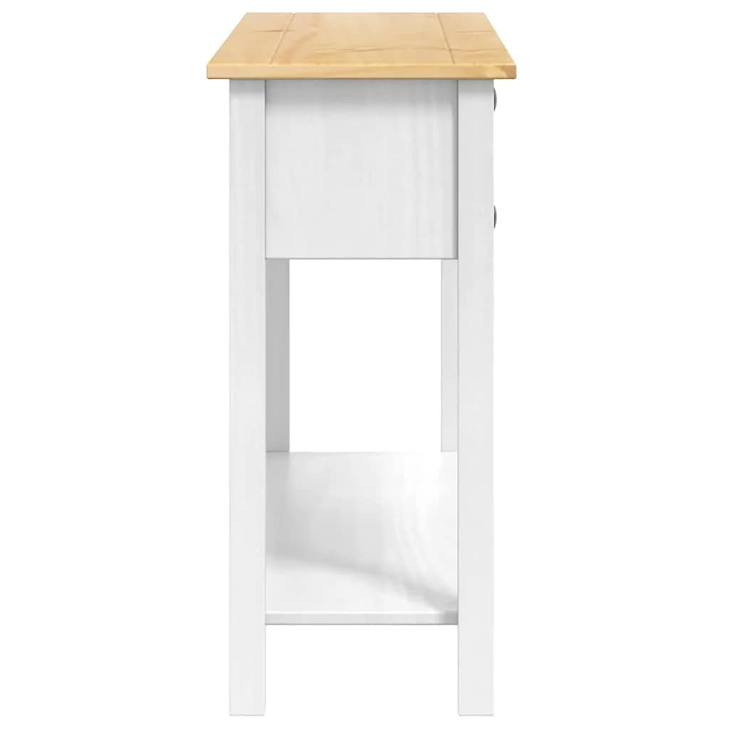 Stranska miza Corona Bela 114 x 34,5 x 73 cm Masivno borovo les - slika 5