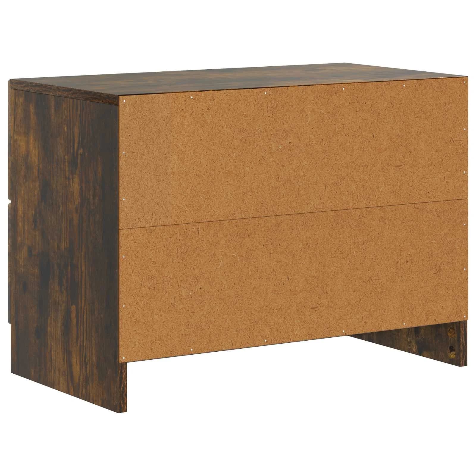 Nočna omarica Dimljen hrast 62 x 34,5 x 44,5 cm Inženirski les - slika 7