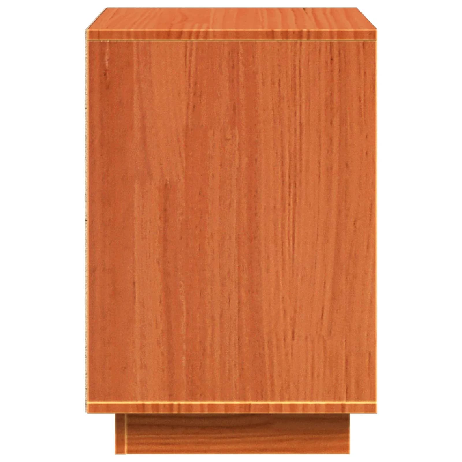 Nočna omarica 2 kos Voskast rjav 60 x 34 x 51 cm Inženirski les - slika 9