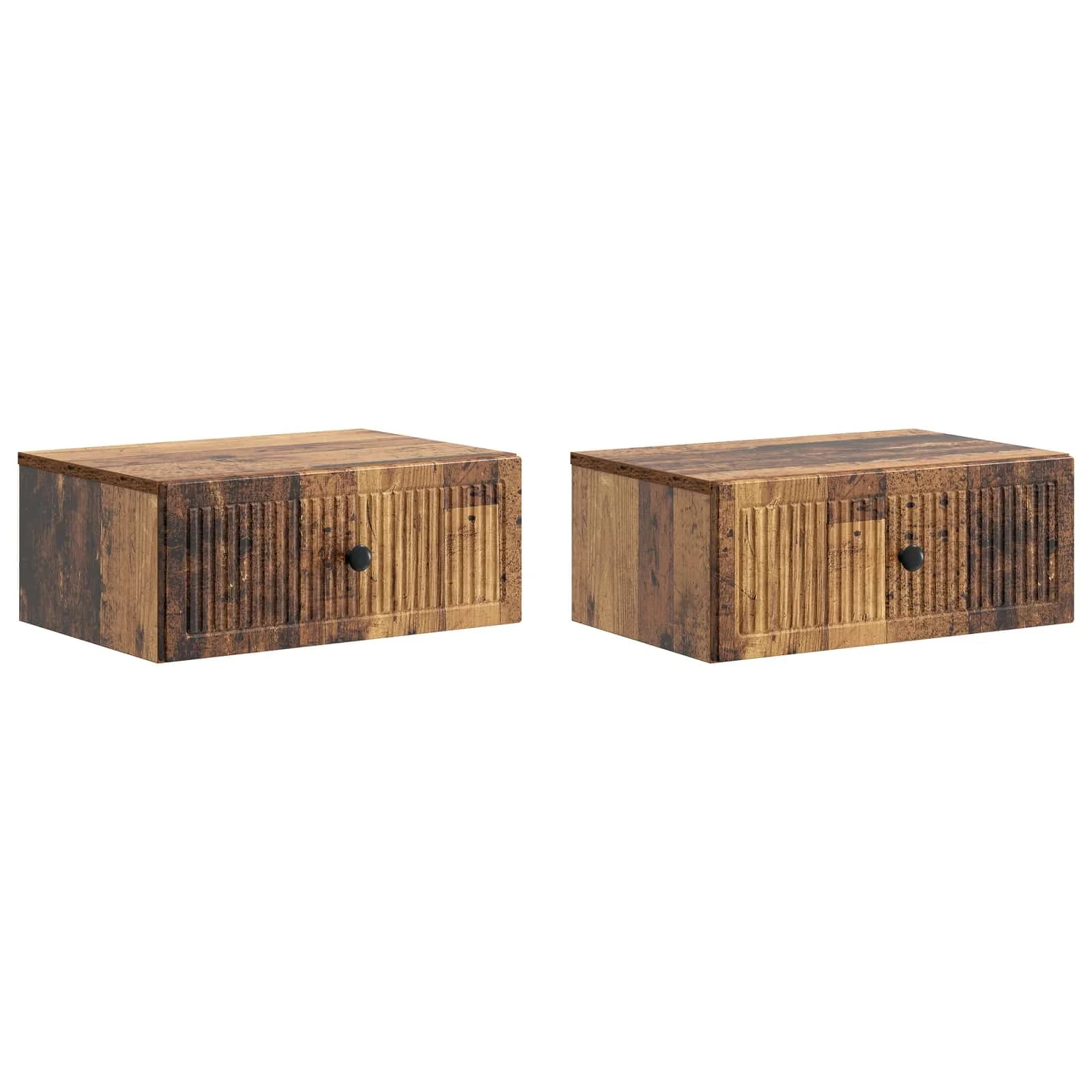 Nočna omarica 2 kos Star les 49 x 34,5 x 20 cm Inženirski les - slika 2